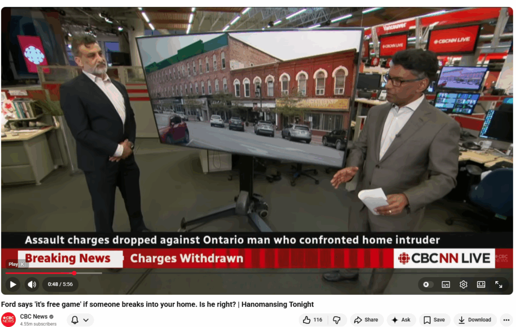 home intruder assault charges dropped in ontario